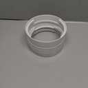 DECOHS 5.9 Inch Portable Air Conditioner Exhaust Hose Coupler Mobile Air Conditioning Accessories for AC Exhaust Hose Coupler Extension (White Circular)