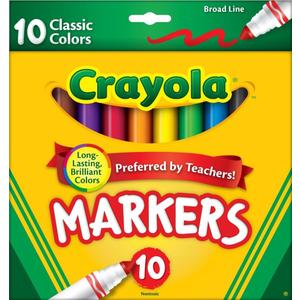 Crayola Broad Line Markers, Classic Colors