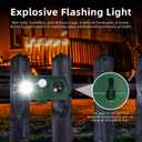 2026 Sonic Fortress Pro Deer Repellent Devices, Racoon Repellent Outdoor IP65 Squirrel Fortress Pro Animal Repeller Cat Deterrent with Motion Sensor&Flash Light to Scare Dog Out of Garden Yard(2)