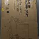 HOPERAN 2pcs Dual-Sided Heated Stadium Seats for Bleachers with Back Support, 3 Levels Heating Stadium Seating for Bleachers Seat with Backrest, 5 Pockets Portable Stadium Chair for Outdoor (21", Black)