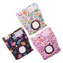 CuteBone Dog Diapers Female Washable Small 3 Pack Reusable Doggie Diapers Puppy Period Pants for Doggy Heat Cycle Peeing D69S