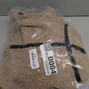 Tankaneo Women's Faux Fur Jackets Winter Trendy Sherpa Moto Leather Patchwork Zip Up Coat (Medium, Khaki)