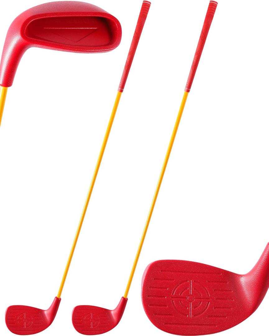 HOTWIND Backyard Golf Game Clubs with 5”x 3.5” Oversize Heads and 36” Lightweight Carbon Shaft for Adults Play Outdoor Golf Yard Game in Grass Parks and Yards Hit Plastic and Foam Balls, 2 Pack