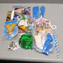 Cartoon Birthday Decorations, Cartoon Party Supplies - Happy Birthday Banner Balloons Plates Backdrop Cake Toppers Tablecloth Hanging Swirls Stickers