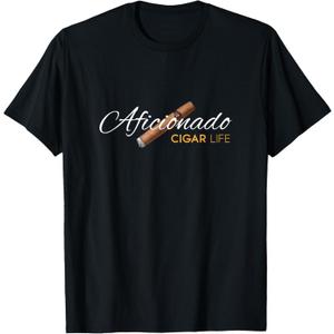Cigar Aficionado. Cigar Life T-Shirt (Small, Black)
