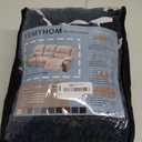YEMYHOM 8 Pieces Stretch Recliner Sofa Cover Latest Jacquard Reclining Couch Cover with Side Pocket Anti-Slip Fitted 3 Cushion Furniture Slipcovers with Elastic Bottom (Large, Navy)