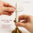 Biedermann & Sons Plain Glass Candle Wax Bobeches, Clear, 2.75 Inch - Set of 12