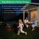 Uirway 600D Rectangular Hot Tub Cover 85L x 67W x 20H [2025 Upgraded Heavy Duty Fabric] Outdoor Waterproof SPA Covers for Hot Tub, New Super Windproof Straps, Hot Tub Winter Cover Protector,