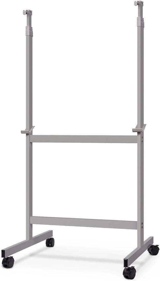 Maxtek Mobile Whiteboard Stand with Wheels, Stand Only, No Drill (Grey)