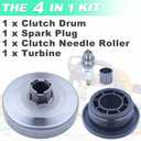 Adefol 325"-7T Sprocket Clutch Drum with Needle Bearing Kit for Husqvarna 435 435E 440 440E Jonsered CS2240, CS2240S Chainsaw Replace 505441501, 544212402