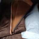 katliu Women Suede Knee High Boots Pointed Toe Stiletto Boot Slouchy Zipper High Heel Boots