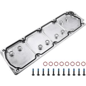 X AUTOHAUX Engine Block Valley Cover Kit with Gasket Bolt No.12610141/12598832 LS2 LS3 LS7 for Chevrolet Silverado 1500 07-13 for GMC Sierra