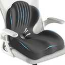 Seat Cushion for Office Chair and Car, L-Shaped Ergonomic Seat Cushions,Memory Foam Orthopedic Cushion with Coccyx Hollow,Lumbar Support & Tailbone Pain Relief for Car, Truck, Home,Gaming Chair,Gray