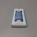 The Dreidel Company Hanukkah Candles Multi Blue Hued Frosted Deluxe Tapered Candles 1-Hour Burn Time 45 Candles for All Eight Nights of Chanukah (Single)