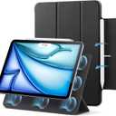 ESR for iPad Air 11 Inch Case M3/M2 (2025/2024), iPad Air 5th/4th Gen (2022/2020), Powerful Magnetic Attachment, Slim Trifold Stand Case, Auto Wake/Sleep, Durable Protection, Black (Black)