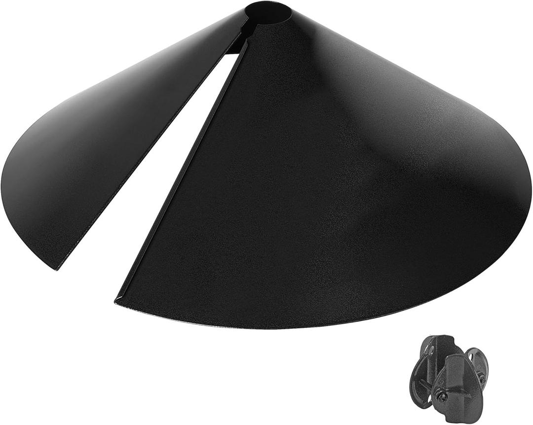 More Birds Squirrel-X Wrap Around Metal Squirrel Baffle Protects Bird Feeders From Squirrels, 18-Inch, 2 Pack