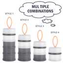 Accmor 2 Pack Baby Formula Dispenser On The Go, Stackable Formula Dispenser Formula Container to Go, Non-Spill Portable Milk Powder Kids Snack Storage Container, BPA Free