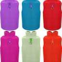 6 Pack Winter Dogs Sweater for Small Dogs Warm Clothes Fleece Vest with Leash Ring Sleeveless Dog Jacket for Little Medium Puppy Pet Unisex(Large,Bright Colors)