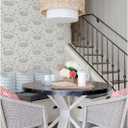NuWallpaper by WallPops Blue Shellby Peel & Stick Wallpaper, 20.5 in. wide, 216 in. long, 0.025 in. high