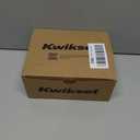 Kwikset Sedona Interior Passage Door Handle, Lever for Closet and Hallway Doors, Reversible Non-Locking Handle Lever, Satin Brass, with Microban Protection