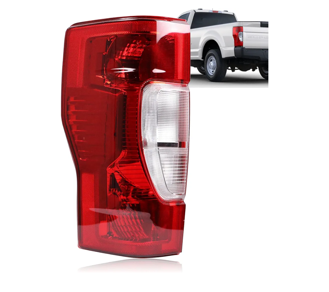 Tail Lights Fit Ford F250 F-250 F350 F-350 Super Duty 2017 2018 2019 Rear Halogen Brake Back Up Cover Taillights Lens Assembly Left Driver Side FO2800256 HC3Z13405D(w/o Blind Spot)