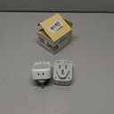 India Plug Adapter 2 Pack, TESSAN Type D Travel Adapter with 4 Outlets 3 USB Charger (1 USB C Port), US to Indian Outlet Adaptor for USA to Bangladesh, India, Kuwait, Maldives