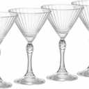 Bormioli Rocco America '20s 5.25 oz. Small Martini Glasses, Clear, Set of 4