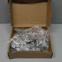 Cabinet Hinges 20 Pack (10 Pair), Evanda Stainless Steel Overlay Soft Close Hinges for Kitchen Cabinets, 1/2 inch Self Closing Door Hinges with Mounting Screws, Damper-3 Way Adjustability