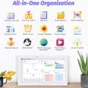 15.6 Inch Smart Electronic Digital Calendar, Wall Touch Screen& Chore Chart Electronic Family Calendar & Smart Chore Chart, Digital Wall Calendar for Family Planner Task Organizer (White)