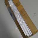 Curtain Rods for windows 32-62 inch, 5/8 inch Decorative White Splicing Heavy Duty Metal Curtain Rod set with Brackets