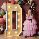 imprsv 4FT Marquee Letters Large Light Up Letters for Birthday Party Decor Wedding Decorations, Marquee D for Party Decoration, Large Signs Arch Kit Decorations