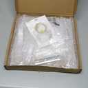 YestBuy 4 Tier Cupcake Stand Acrylic Tower Display with LED Light Premium Holder Dessert Tree Tower for Birthday Cady Bar Dcor Weddings, Parties Events (Yellow Light)