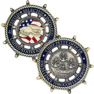 USA Value Challenge Coin Sailor's Creed Military Coin (Single Coin)