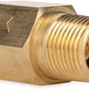 Camco RV Water Heater Backflow Preventer | Features a Heavy-Duty Brass with a Stainless Spring Construction and a 1/2-Inch Male x Female NPT (23303)