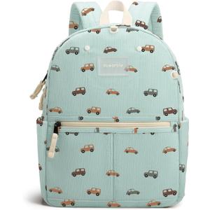Corduroy Toddler Backpack for Boys Girls 2-6, Preschool Kindergarten Backpack - Cute Kids Backpacks for Boys Girls 14" H