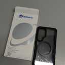 CENHUFO Magnetic Privacy for Samsung Galaxy S25 Case, Full Body Phone Case with Built-in 9H Tempered Glass Privacy Screen Protector and Camera Lens Cover, Shockproof Protective Clear Bumper -Black