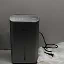 Dehumidifiers for Home (85 OZ Water Tank, 800 sq.ft) Quiet Small Dehumidifier for Basement Bedroom Bathroom with Drain Hose, 3 Gear Timer, Sleep Mode, Auto Shut Off, 7 Color Ambient Light (Warm Sliver)