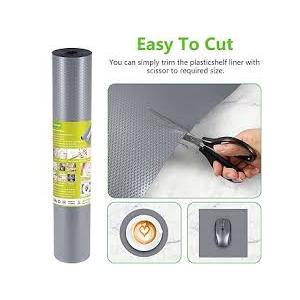 StaHom Shelf Liners for Kitchen Cabinets Refrigerator Liners Waterproof & OilProof Kitchen Cupboard Liner NonSlip Drawer Mats Non Adhesive Fridge Liner for Shelves  Black 11.8 x 59 Inch