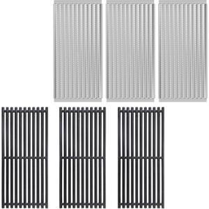 17'' Emitter Plate & Grill Grate for Charbroil Grill Replacement Parts 463242516 463242515 463367016 466242615 466242516 466242616 463346017 for Charbroil TRU Infrared 3-Burner Grills Parts