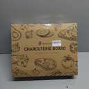 Charcuterie Board with Clear Lid, 2 Side Bamboo Cheese & Cutting Board for Entertaining, Includes 2 Plastic Cutting Mats & 4 Cheese Knives, Travel Snack Tray with lid, Charcuterie Boards Gift Set