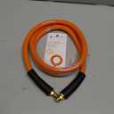 Giraffe Tools Hybrid Lead-in Air Hose, 3/8 inch x 6 ft, 1/4 in. MNPT Fittings, 300 PSI Heavy Duty, Lightweight Air Compressor Hose Short