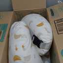 Momcozy Original Nursing Pillow for Breastfeeding-Pioneering Safety Fence- Wider Feeding Pillows for More Support for Mom & Baby- Easier Nursing & Hand Free- Fit for All, Removable Cotton Cover