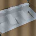 Espird Matte Black Bathroom Vanity Light, 3-Light Vanity Lighting fixtures Over Mirror, Square Design & UL Certification, Wall Sconces with Clear Glass Shades, E26 Socket (Bulbs Not Included)