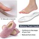 RockDove Women's Faux Shearling Closed Back Slipper with Memory Foam, Size 8(39)
