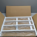 Fixed Window Safety Guard 19x 38 *2 Pack Adjustable Width Prevents Accidental Falls,Non-Egress, Tamper Resistant Screws Included,White