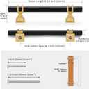  10 Pack 4 Inch Black and Gold Cabinet Pulls Black and Gold Cabinet Handles Kitchen Cabinet Pulls Dresser Drawer Pulls Kitchen Cabinet Hardware