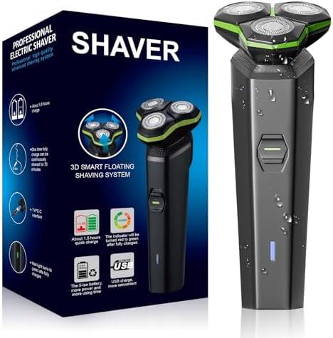 Electric Razor for Men - Electric Shavers for Men with Magnetic Detachable Head, 3D Floating Head, Ideal for Travel, Office, and Business Trips