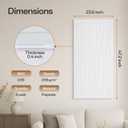 Acoustic 6 Pack Sound Absorbing Shape Cutting Panels, 47.2"x 23.6"x 0.4" Self-Adhesive Noise Reduction Wall Panels for Office, Home Theater, Recording Studio(White), 6PCS 47.2" * 23.6" * 0.4" with Design-2