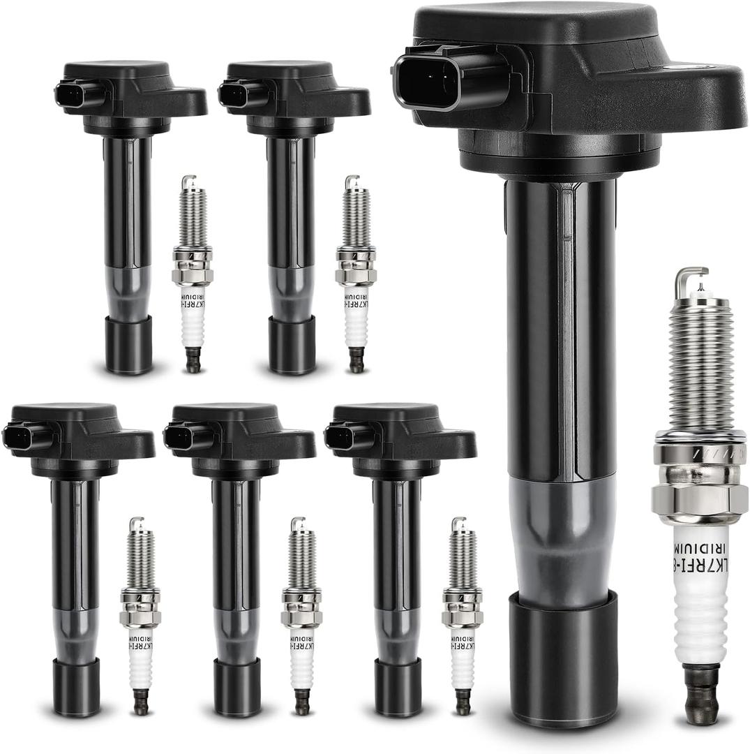 UF603 Ignition Coil & 97390 Double Iridium Spark Plug For HONDA 2008-2017 Accord Crosstour Odyssey, Acura 2009-2014 RI TI TSX TSX Replaces# 5C1681 52-2036 IC693 C1624