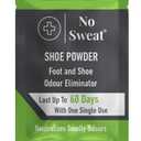 No Sweat Foot And Shoe Odour Eliminator Powder - Lasts Up To 60 With One Single Use - Salty Structure - No Need Mix With Water - Neutralizes Smelly Odours - No Mess -3 Sachets